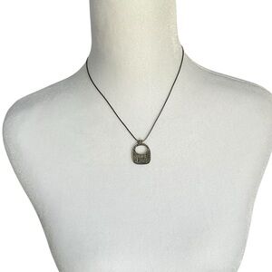 SILPADA N1929 Sterling Silver Etched Floral Basket Necklace MADE IN ISRAEL 19''